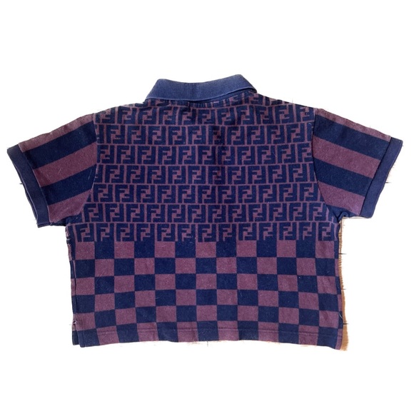 FENDI MARE Vintage 90s FF Zucca Polo - Picture 2 of 15